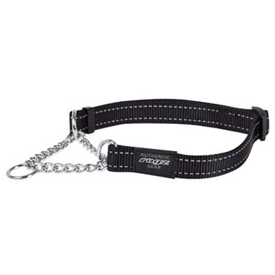 Rogz For Dogs Fanbelt Halb-Schlupfkragen Schwarz