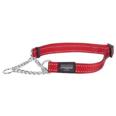 Rogz For Dogs Fanbelt Halb-Schlupfkragen Rot