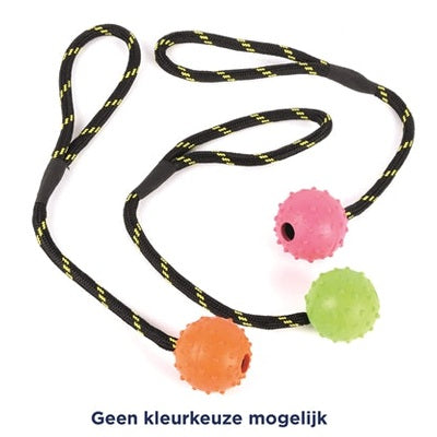 Happy Pet Zäh Spielzeug Ball Bespickt, Um Seil Gummi