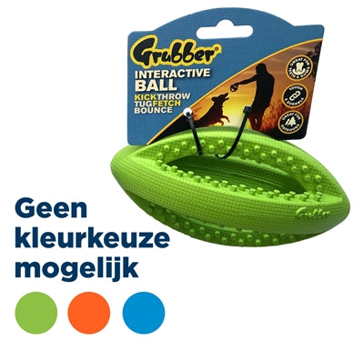 Happy Pet Grubber Interaktiver Rugby-Ball Mini Sortiert