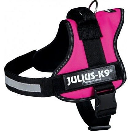 Julius K9 Power-Harnas / Harness Für Etiketten Fuchsia