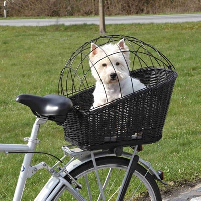 Trixie-Fahrradkorb Mit Drahtkuppel Auf Der Rückseite Schwarz