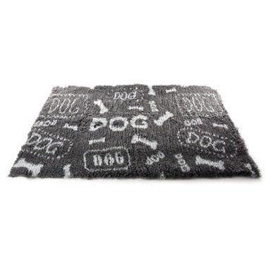 Martin Greasebed Dog Print Grau/Weiss Recycelt