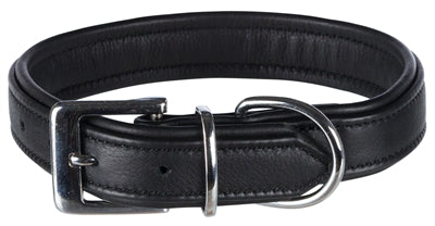 Trixie-Halsband Hund Active Comfort Leder Schwarz