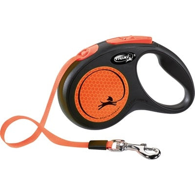 Flexi Linie Neue Klassische Neonband Schwarz/Orange