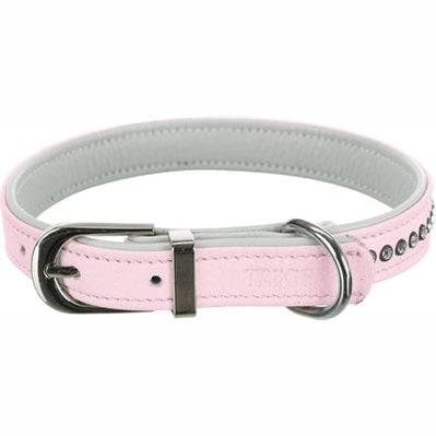 Trixie Hundehalsband Active Comfort Mit Strasssteinen Leder Rosa