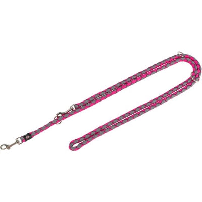 Trixie Hundeleine Cavo Verstellbar Fuchsia / Grau