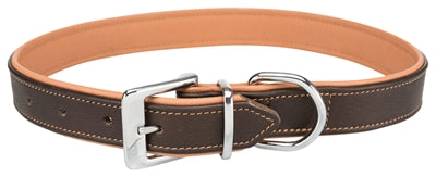 Trixie Hundehalsband Active Comfort Leder Braun / Hellbraun