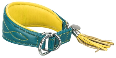 Trixie Hundehalsband Active Comfort Für Windhunde Leder Petrol