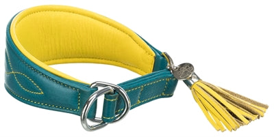 Trixie Hundehalsband Active Comfort Für Windhunde Leder Petrol