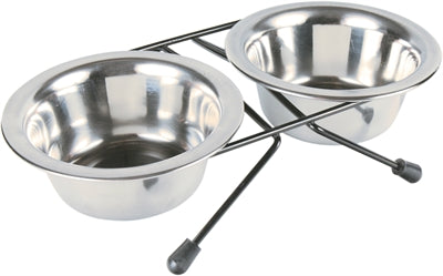 Trixie Futter-/Wassernapf-Set Edelstahl/Metall