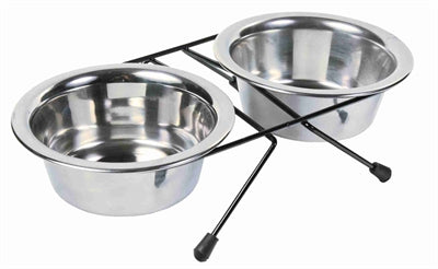 Trixie Futter-/Wassernapf-Set Edelstahl/Metall