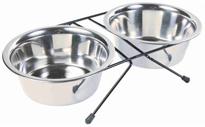 Trixie Futter-/Wassernapf-Set Edelstahl/Metall