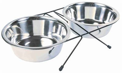 Trixie Futter-/Wassernapf-Set Edelstahl/Metall