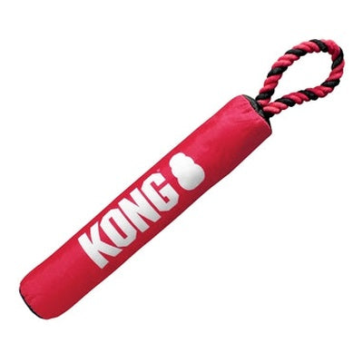 Kong Stick Mit Seil Rot/Schwarz