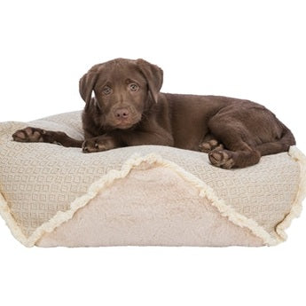 Trixie Hund Kissen Boho Eckig Beige