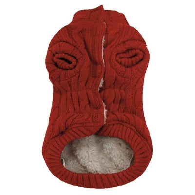 Croci Dog Jumper Winter Trail Rubinrot