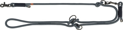 Trixie Soft Rope Hundeleine Verstellbar Schwarz/Grau