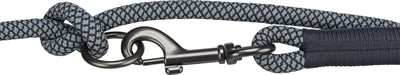 Trixie Soft Rope Hundeleine Verstellbar Schwarz/Grau