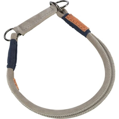 Trixie Be Nordic Halsband Hund Halb-Schlupf Leder Grau