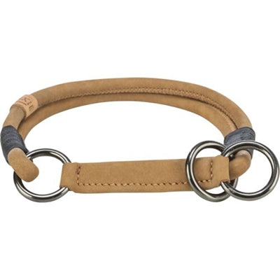 Trixie Be Nordic Halsband Hund Halb-Schlupf Leder Braun