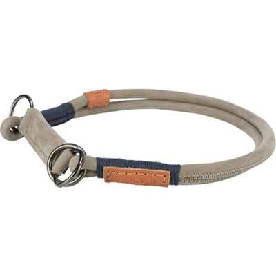 Trixie Be Nordic Halsband Hund Halb-Schlupf Leder Grau