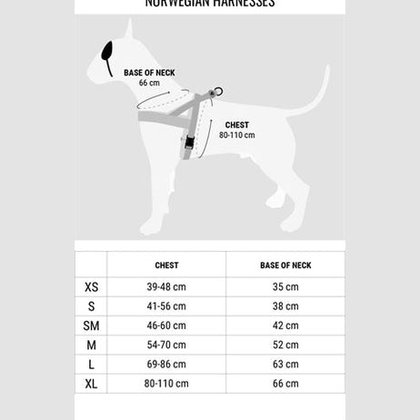 Morso Norwegisches Hundegeschirr Recyceltes Vollmetall Hundegeschirr Braun