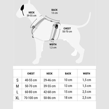 Morso Hundegeschirr H-Rig Recyceltes Vollmetall Hund Braun