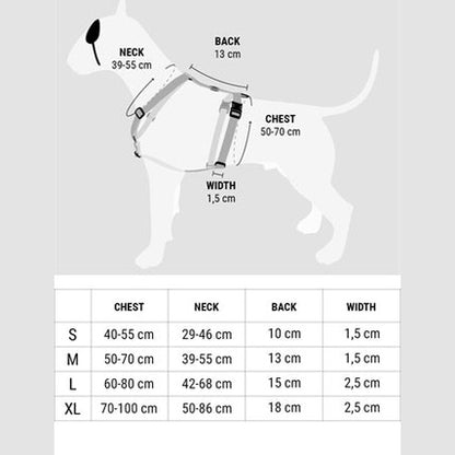 Morso Hundegeschirr H-Rig Recyceltes Vollmetall Hund Braun