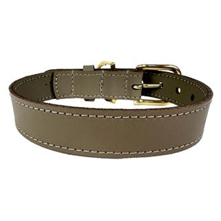 Sazzz Hundehalsband Braveheart Classic Leder Taupe