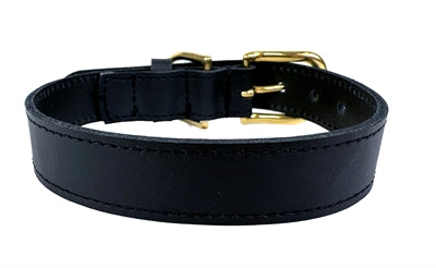 Sazzz Hundehalsband Braveheart Classic Leder Schwarz