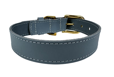 Sazzz Hundehalsband Braveheart Classic Leder Hellblau