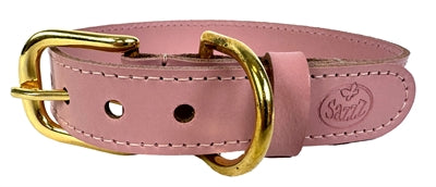 Sazzz Hundehalsband Braveheart Classic Leder Rosa