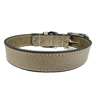 Sazzz Hundehalsband Nomad Vintage Leder Beige