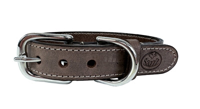 Sazzz Hundehalsband Nomad Vintage Leder Braun