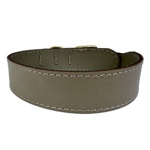 Sazzz Hundehalsband Pionier Klassisches Leder Taupe