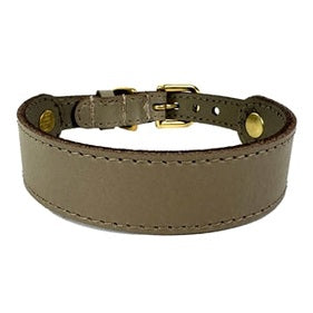 Sazzz Hundehalsband Sweetie Classic Leder Taupe