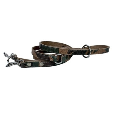 Sazzz Hundeleine Furchtlos Vintage Verstellbar Leder Camouflage