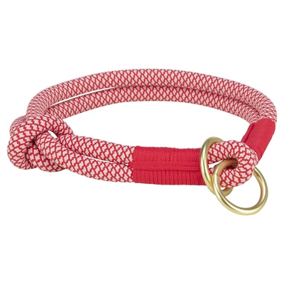 Trixie Hundehalsband Soft Rope Half-Slip Rot/Creme