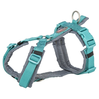 Trixie Hundegeschirr Premium Trekking Aqua Blau / Graphit Grau