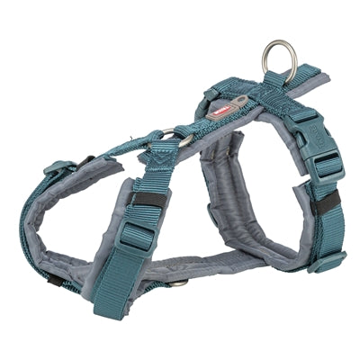 Trixie Hundegeschirr Premium Trekking Petrol Blau / Graphit Grau