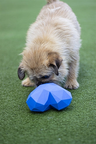 Battersea Futterkugel Herzgummi Blau