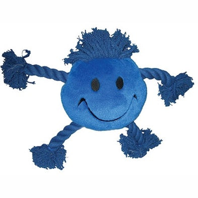 Happy Pet Glückliches Haustier Glückliche Gesichter Plüschiger Smiley Blau